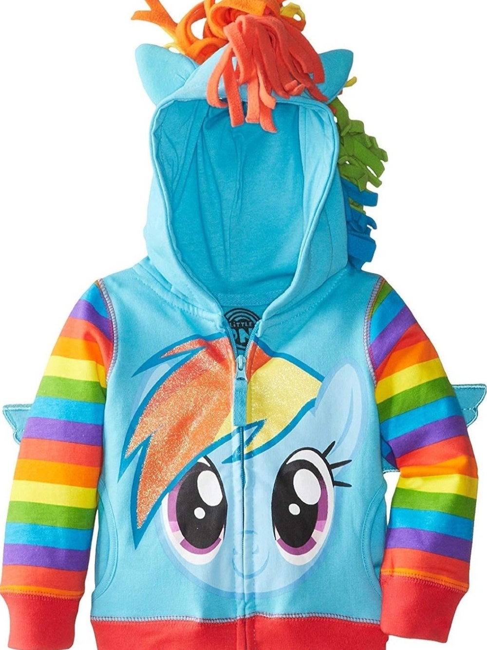 My Little Pony Rainbow Dash Zip Hoodie - Size 8-10 (girl) - Picture 4 of 16